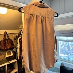 a new day Sleeveless Tan Blouse
